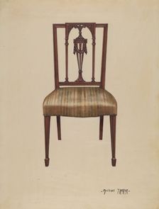 Side Chair, 1936. Creator: Michael Trekur