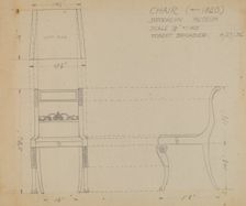 Side Chair, 1936. Creator: Robert Brigadier