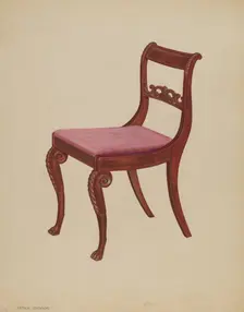 Side Chair, 1937. Creator: Arthur Johnson