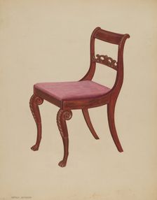 Side Chair, 1937. Creator: Arthur Johnson