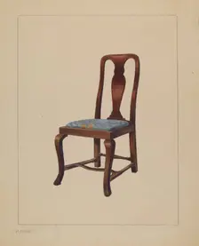 Side Chair, 1937. Creator: Henry Granet