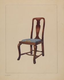 Side Chair, 1937. Creator: Henry Granet