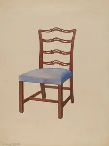 Side Chair, 1937. Creator: Mario De Ferrante