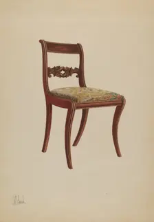 Side Chair, 1937. Creator: Nicholas Gorid