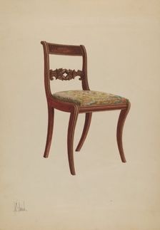 Side Chair, 1937. Creator: Nicholas Gorid