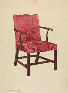 Side Chair, 1937. Creator: Ruth Bialostosky