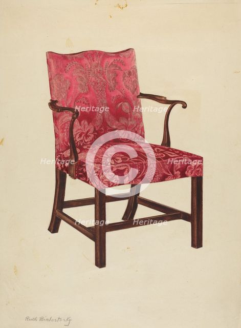 Side Chair, 1937. Creator: Ruth Bialostosky.