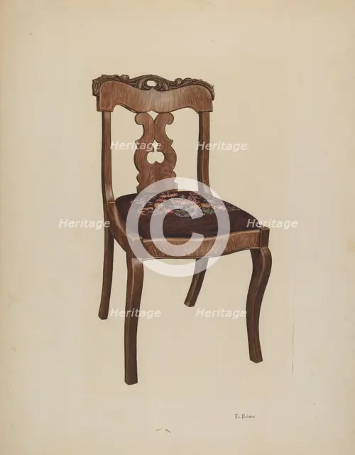 Side Chair, 1941. Creator: Lelah Nelson.