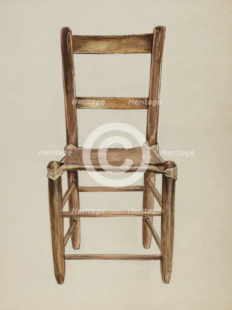Side Chair, 1950. Creator: Louie H. Ewing.