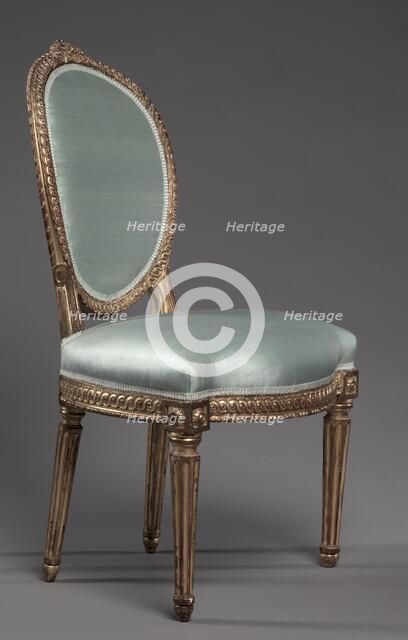 Side Chair (2 of 2), 1700s. Creator: Jean Baptiste fils Lelarge (French, 1743-1802).
