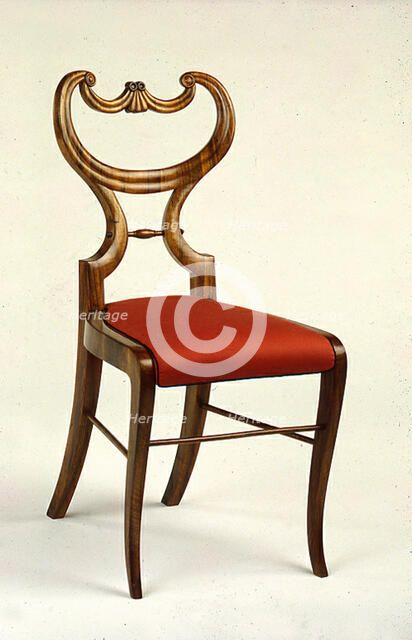 Side Chair, Vienna, c. 1830. Creator: Unknown.