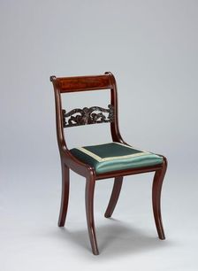 Side chair, about 1810. Creator: Unknown