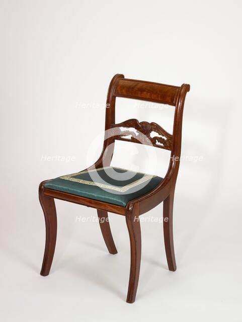 Side chair, about 1810. Creator: Unknown.
