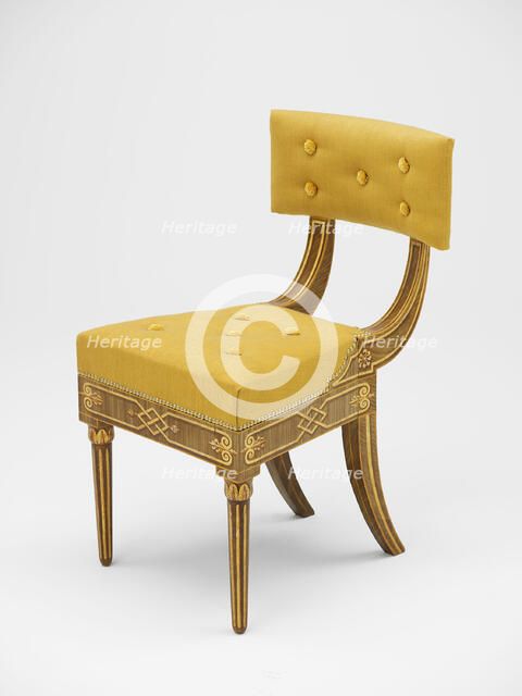 Side Chair, c. 1816. Creators: Unknown, John Philip Fondé.