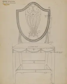 Side Chair, c. 1936. Creator: Alfred Nason