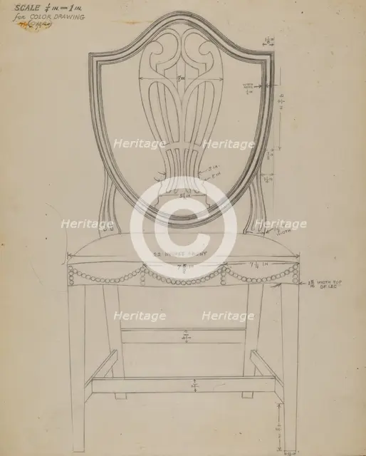 Side Chair, c. 1936. Creator: Alfred Nason.