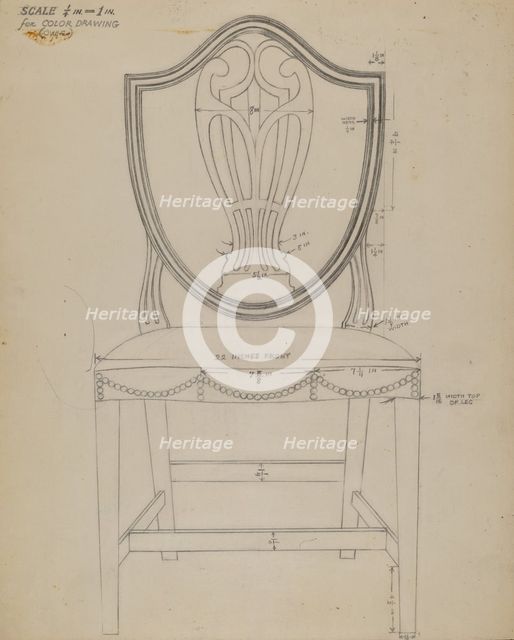 Side Chair, c. 1936. Creator: Alfred Nason.