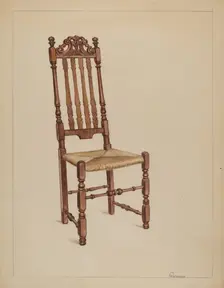Side Chair, c. 1936. Creator: Bernard Gussow