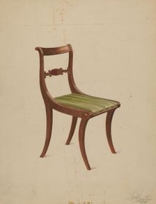 Side Chair, c. 1936. Creator: Ferdinand Cartier