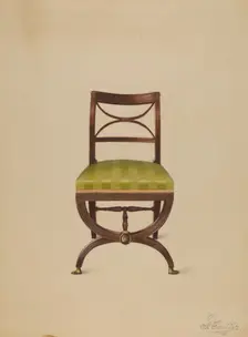 Side Chair, c. 1936. Creator: Ferdinand Cartier