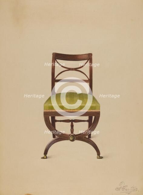 Side Chair, c. 1936. Creator: Ferdinand Cartier.