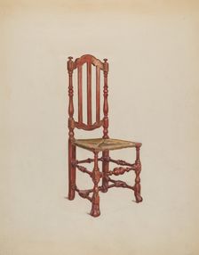 Side Chair, c. 1936. Creator: Florence Choate