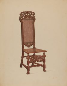 Side Chair, c. 1936. Creator: Frank Wenger