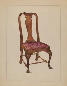 Side Chair, c. 1936. Creator: Lawrence Phillips