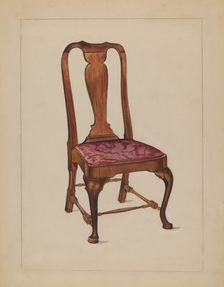 Side Chair, c. 1936. Creator: Lawrence Phillips