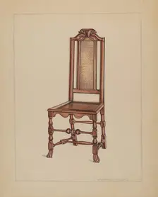 Side Chair, c. 1936. Creator: Lawrence Phillips