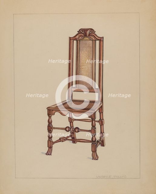 Side Chair, c. 1936. Creator: Lawrence Phillips.