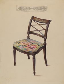 Side Chair, c. 1936. Creator: Mina Lowry