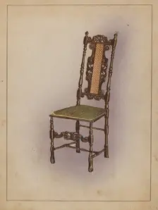 Side Chair, c. 1936. Creator: Nicholas Gorid