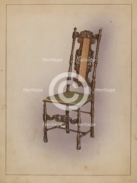 Side Chair, c. 1936. Creator: Nicholas Gorid.