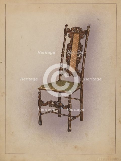 Side Chair, c. 1936. Creator: Nicholas Gorid.