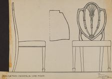 Side Chair, c. 1936. Creator: Rolland Livingstone