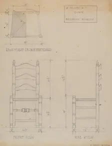 Side Chair, c. 1937. Creator: B. Holst-Grubbe