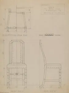 Side Chair, c. 1937. Creator: B. Holst-Grubbe
