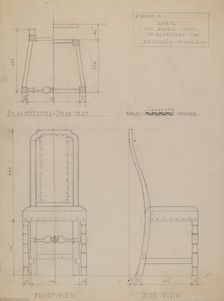 Side Chair, c. 1937. Creator: B. Holst-Grubbe
