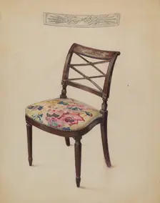 Side Chair, c. 1937. Creator: Bernard Gussow
