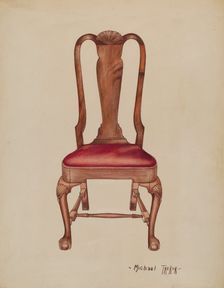 Side Chair, c. 1937. Creator: Charles Squires