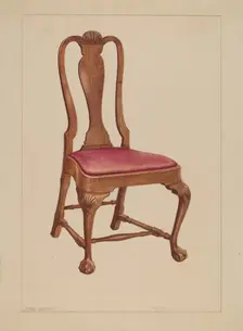 Side Chair, c. 1937. Creator: Charles Squires