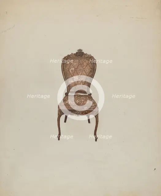 Side Chair, c. 1937. Creator: Edna C. Rex.