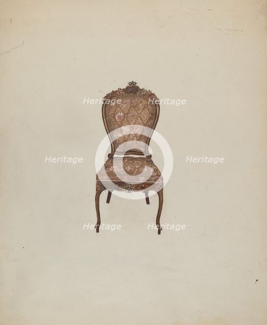 Side Chair, c. 1937. Creator: Edna C. Rex.