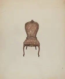 Side Chair, c. 1937. Creator: Edna C. Rex