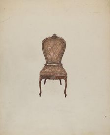 Side Chair, c. 1937. Creator: Edna C. Rex
