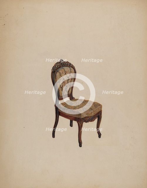 Side Chair, c. 1937. Creator: Edna C. Rex.