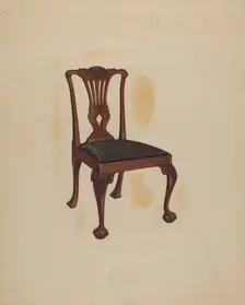 Side Chair, c. 1937. Creator: Ernest Busenbark