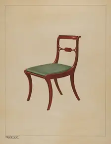 Side Chair, c. 1937. Creator: Francisco Alvarez