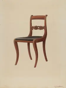 Side Chair, c. 1937. Creator: Frank Wenger